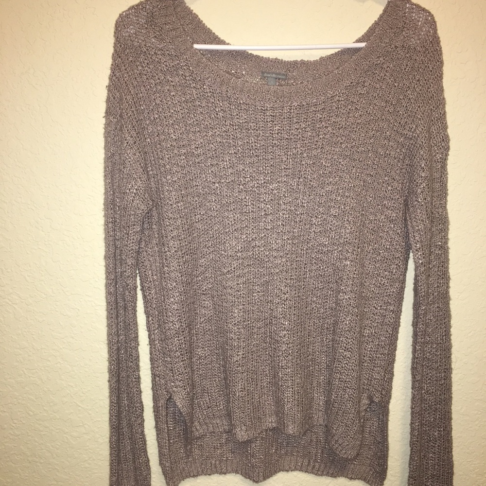 Brown knit sweater